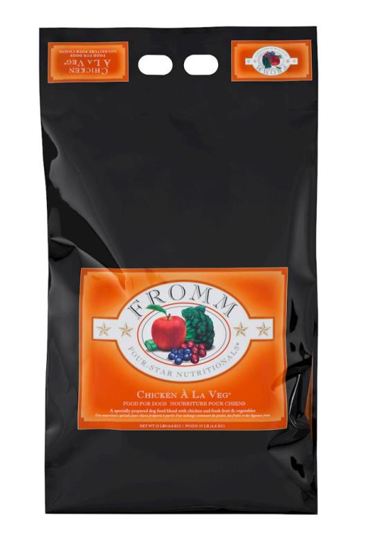 Fromm Four-Star Dry Dog Food, Chicken A La Veg, 15-lb