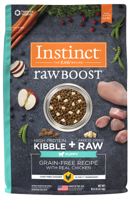 Instinct Raw Boost Grain-Free Dry Dog Food, Puppy, Chicken, 10-lb