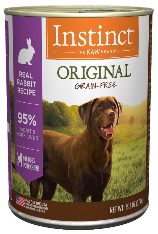 Instinct Original Canned Dog Food, Rabbit, 13.2-oz