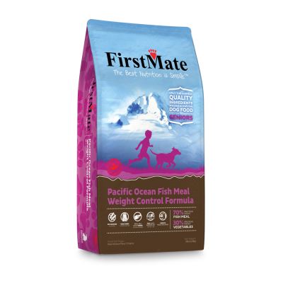 FirstMate Grain-Free Dry Dog Food, Weight Control, Ocean Fish, 5-lb