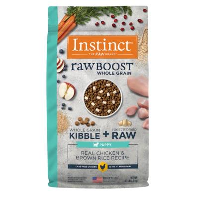 Instinct Raw Boost Whole Grain Dry Dog Food, Puppy, Chicken & Brown Rice, 4.5-lb