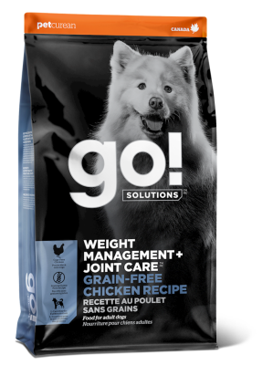 Go! Solutions Weight Management + Joint Care Grain-Free Dry Dog Food, Chicken, 22-lb