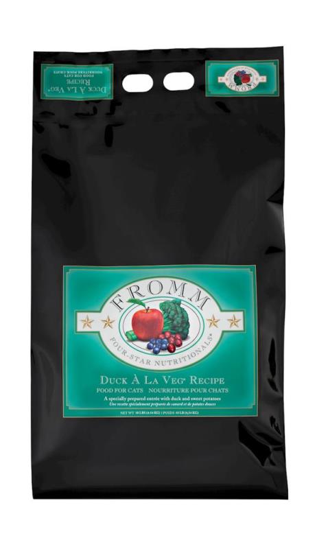Fromm Four-Star Dry Cat Food, Duck La Veg, 10-lb
