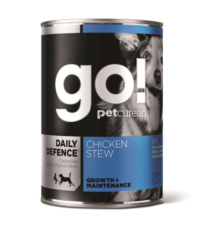 Go! Daily Defence Canned Dog Food, Chicken Stew, 13.2-oz