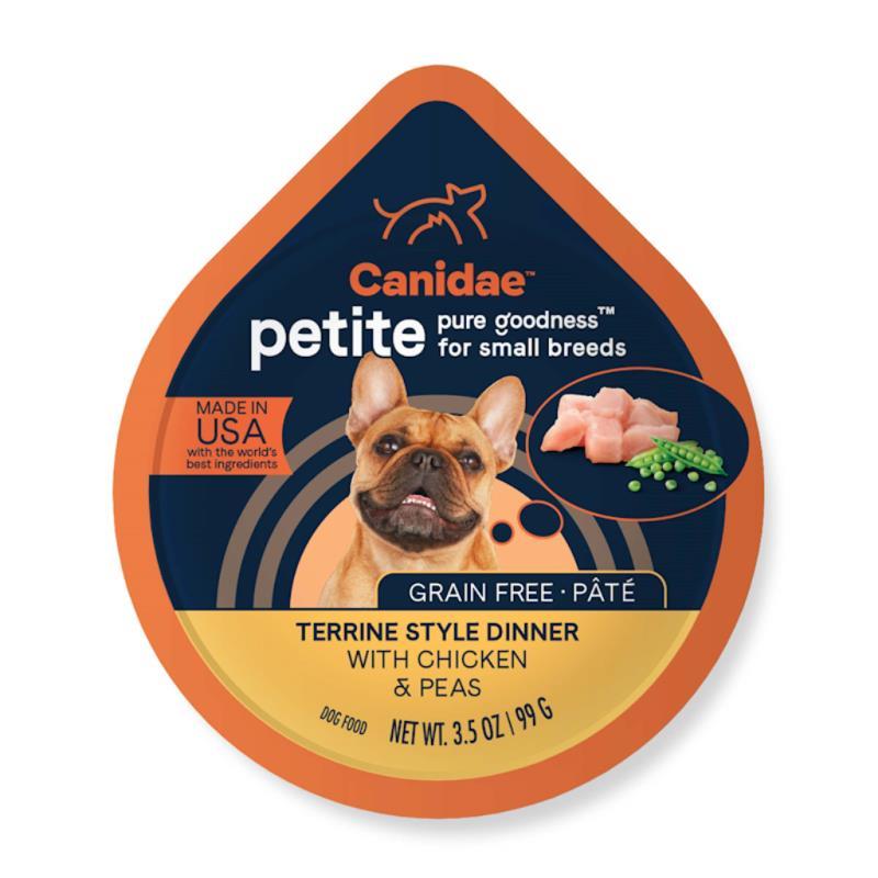 Canidae Pure Petite Grain Free Wet Dog Food, Chicken & Peas, 3.5-oz