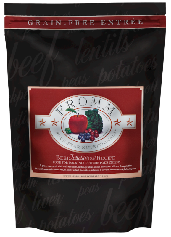 Fromm Four-Star Dry Dog Food, Beef Frittata Veg, 4-lb