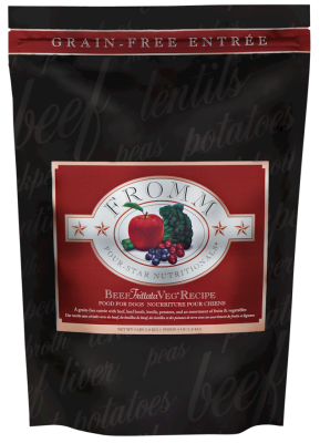 Fromm Four-Star Dry Dog Food, Beef Frittata Veg, 4-lb
