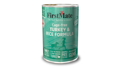 FirstMate Grain Friendly Canned Dog Food, Turkey & Rice, 12.2-oz