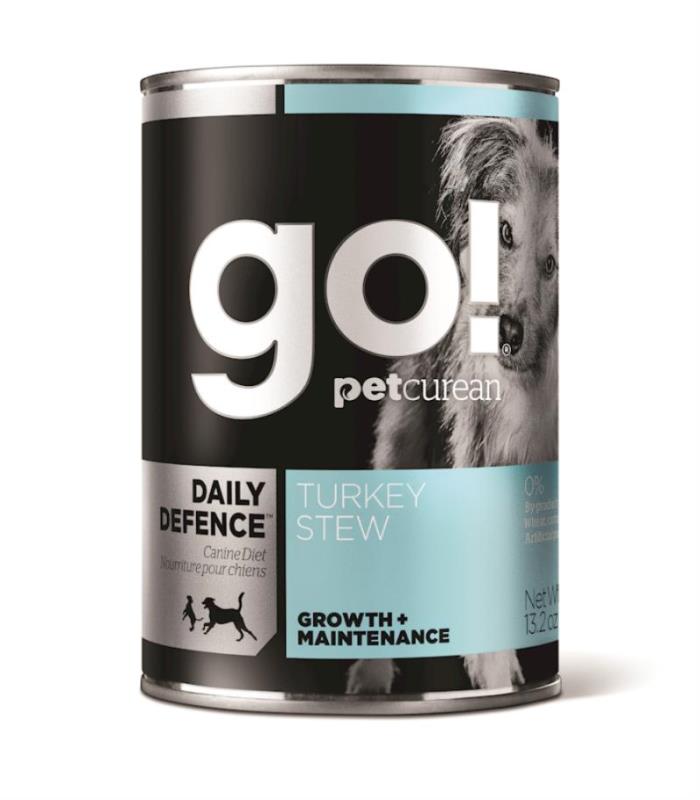 Go! Daily Defence Canned Dog Food, Turkey Stew, 13.2-oz