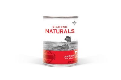 Diamond Naturals Canned Dog Food, Adult, Lamb, 13.2-oz