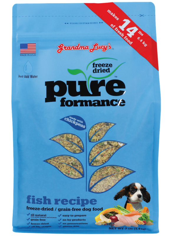 Grandma Lucy's Pureformance Fish Freeze-Dried Dog Food, 3-lb