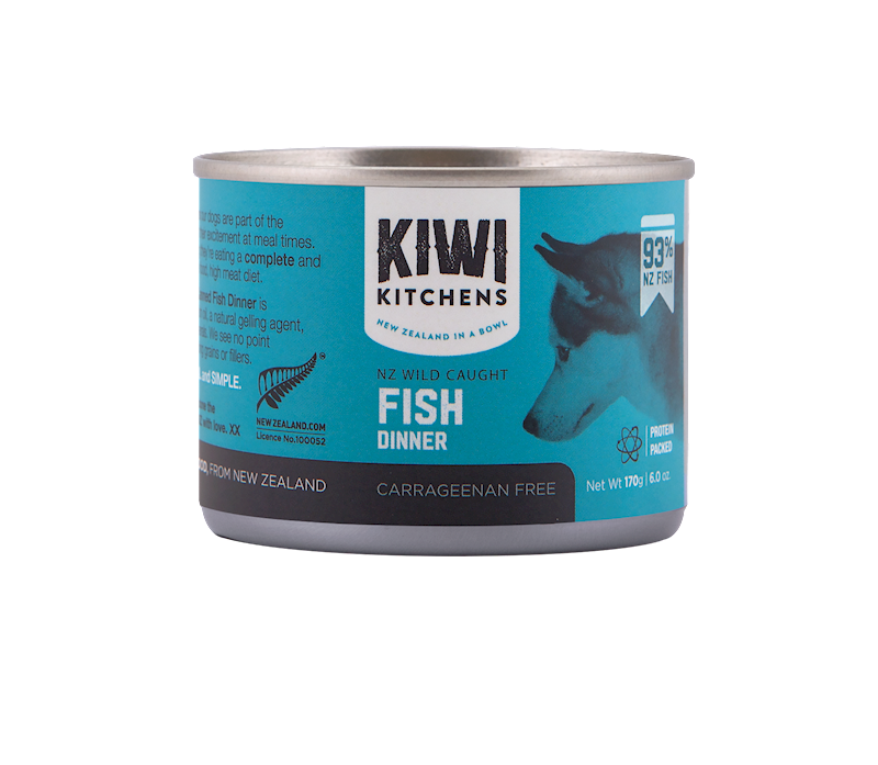Kiwi Kitchens Fish Dinner Wet Dog Food, 6-oz