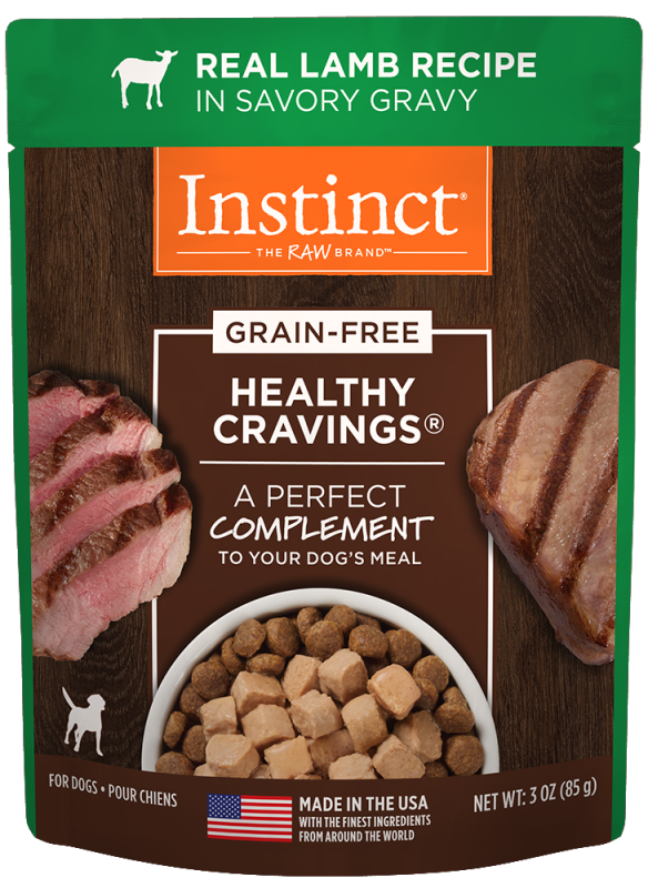 Instinct Healthy Cravings Wet Dog Food Topper, Lamb, 3-oz