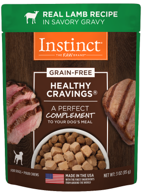 Instinct Healthy Cravings Wet Dog Food Topper, Lamb, 3-oz