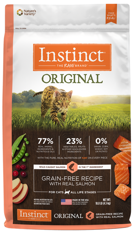 Instinct Original Dry Cat Food, Salmon, 10-lb
