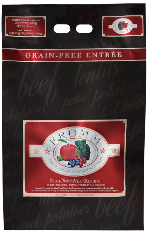 Fromm Four-Star Dry Dog Food, Beef Frittata Veg, 12-lb
