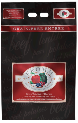 Fromm Four-Star Dry Dog Food, Beef Frittata Veg, 12-lb