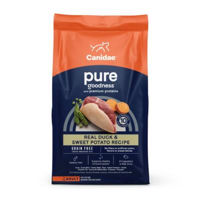 Canidae Pure Grain Free Dry Dog Food, Duck & Sweet Potato, 12-lb