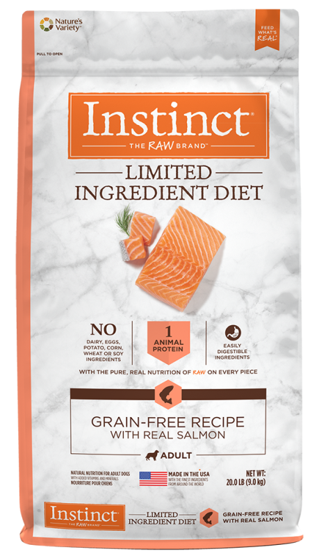 Instinct Limited Ingredient Diet Dry Dog Food, Salmon, 20-lb
