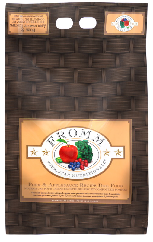 Fromm Four-Star Dry Dog Food, Pork & Applesauce, 12-lb