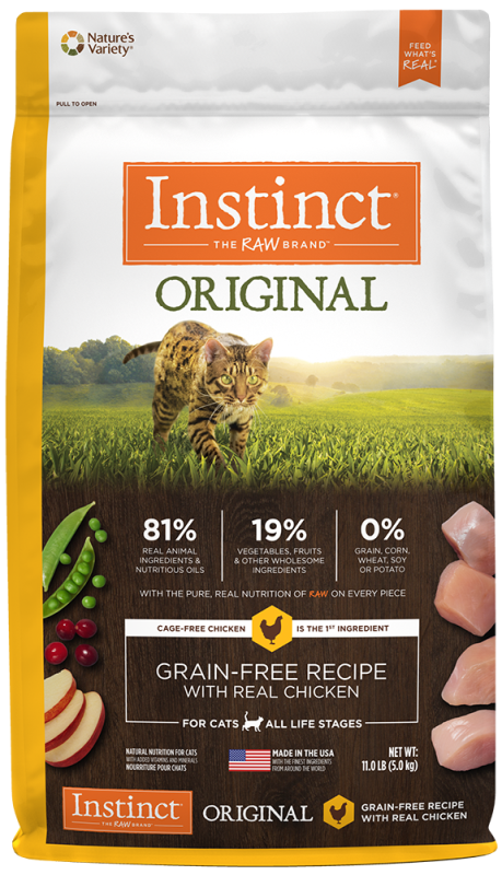 Instinct Original Dry Cat Food, Chicken, 11-lb