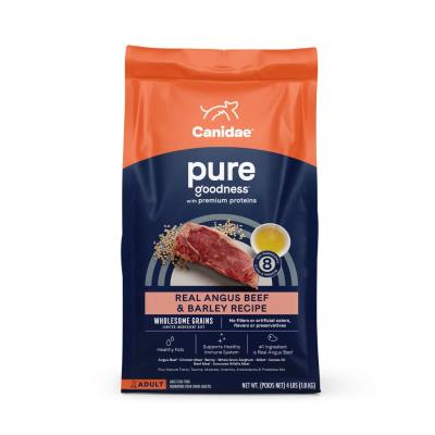 Canidae Pure Wholesome Grains Dry Dog Food, Beef & Barley, 4-lb