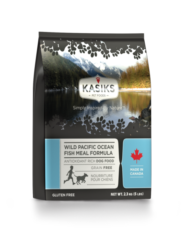 Kasiks Grain-Free Dry Dog Food, Ocean Fish, 5-lb