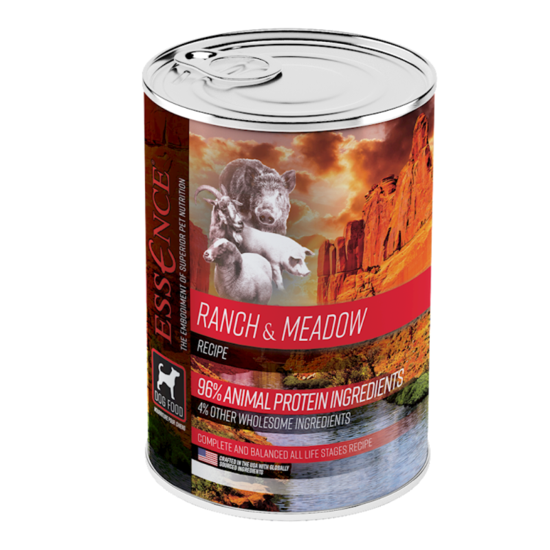 Essence Original Canned Dog Food, Ranch & Meadow, 13-oz