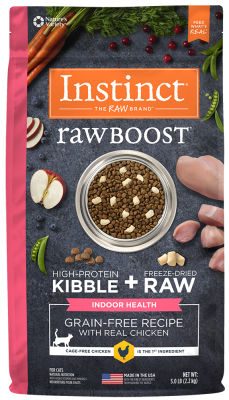 Instinct Raw Boost Dry Cat Food, Indoor, Chicken, 5-lb