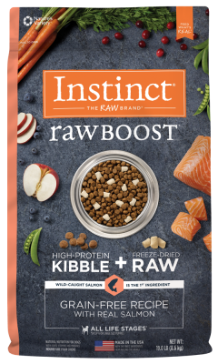 Instinct Raw Boost Grain-Free Dry Dog Food, Salmon, 19-lb