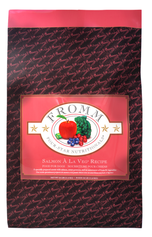 Fromm Four-Star Dry Dog Food, Salmon A La Veg, 26-lb