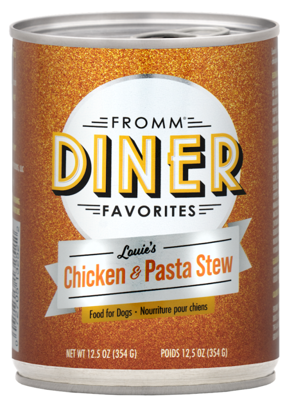 Fromm Diner Classics Canned Dog Food, Louie’s Chicken & Pasta Stew, 12.5-oz