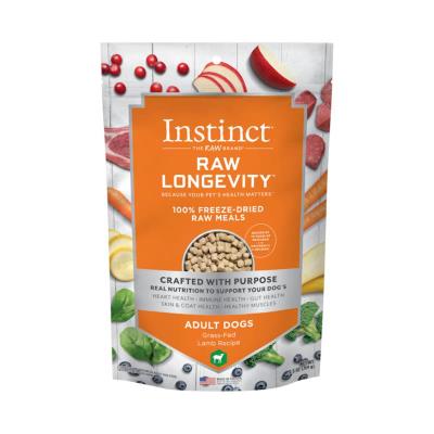 Instinct Longevity Raw Freeze-Dried Dog Food, Lamb, 9.5-oz