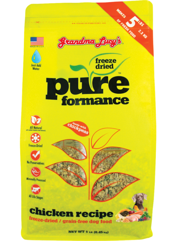 Grandma Lucy's Pureformance Chicken Freeze-Dried Dog Food, 1-lb