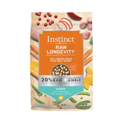 Instinct Longevity 20% Freeze-Dried Raw Meal Blend Dry Dog Food, Puppy, Chicken, 8.5-lb