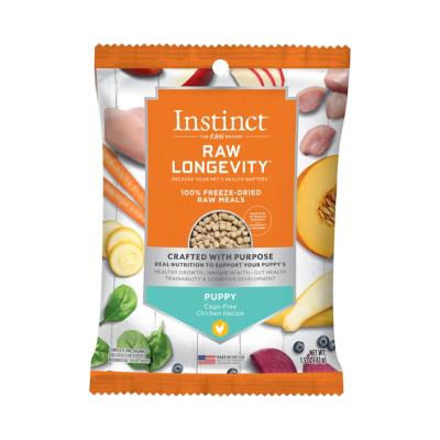 Instinct Longevity Raw Freeze-Dried Dog Food, Puppy, Chicken, 1.5-oz