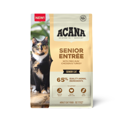 Acana Dry Cat Food, Senior Entree, 4-lb