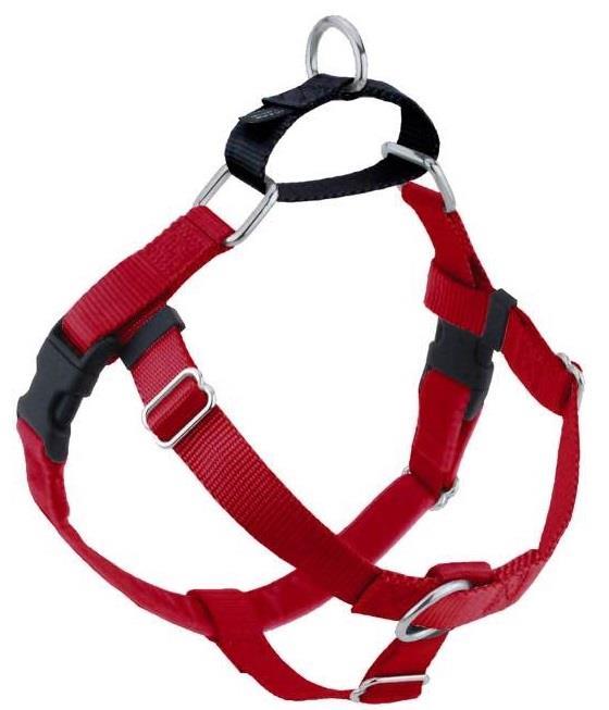 2 Hounds Design Freedom No-Pull Dog Harness, Red, Small, 5/8-in