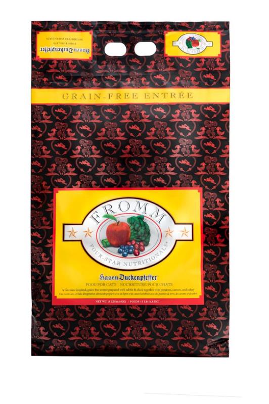 Fromm Four-Star Dry Cat Food, Hasen Duckenpfeffer, 15-lb