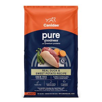 Canidae Pure Grain Free Dry Dog Food, Duck & Sweet Potato, 22-lb