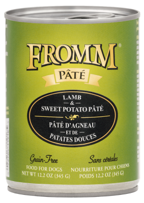 Fromm Pate Canned Dog Food, Lamb & Sweet Potato, 12.2-oz