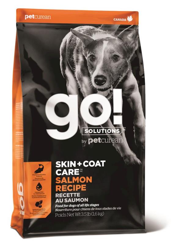 Go! Solutions Skin + Coat Care Dry Dog Food, Salmon & Grains, 12-lb
