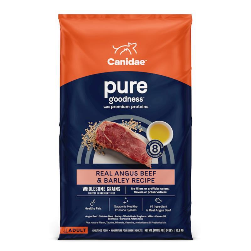 Canidae Pure Wholesome Grains Dry Dog Food, Beef & Barley, 24-lb