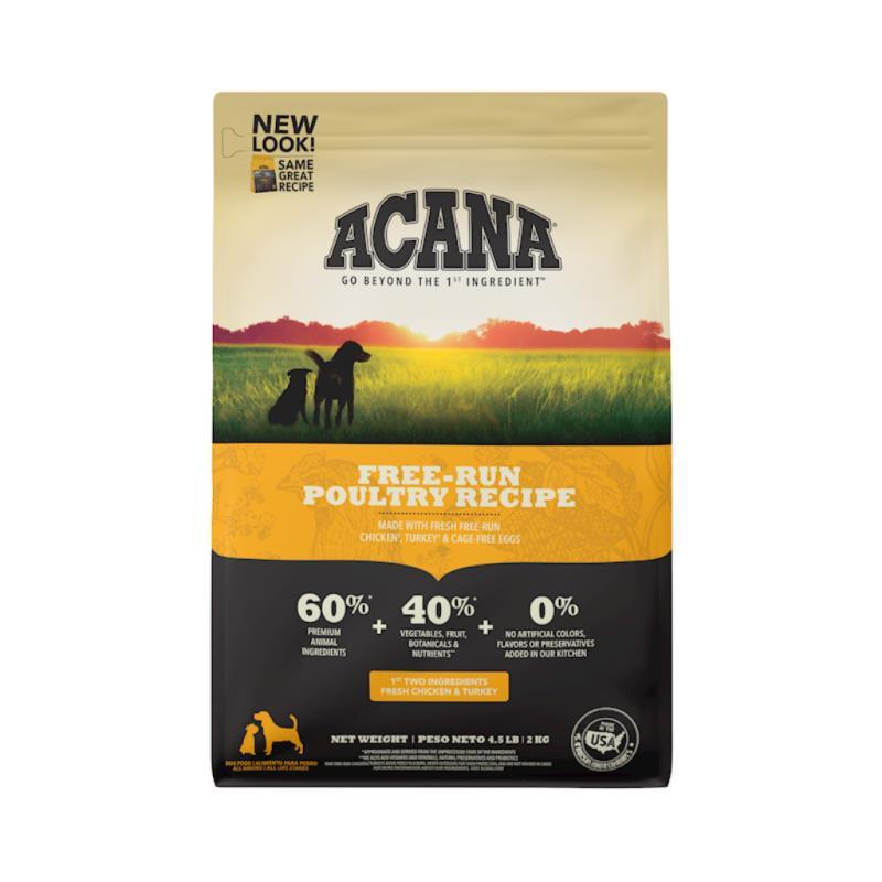 Acana Grain-Free Dry Dog Food, Free-Run Poultry, 4.5-lb
