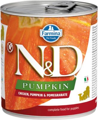 Farmina N&D Pumpkin Canned Dog Food, Chicken Pumpkin & Pomegranate, Puppy, 10-oz