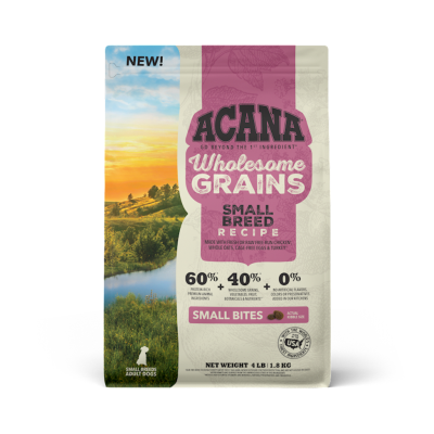 Acana Wholesome Grains Dry Dog Food, Small Breed, 4-lb