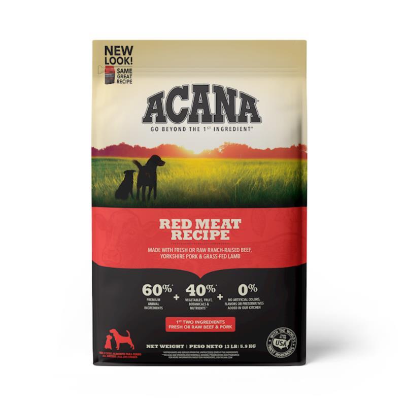 Acana Grain-Free Dry Dog Food, Red Meat, 13-lb