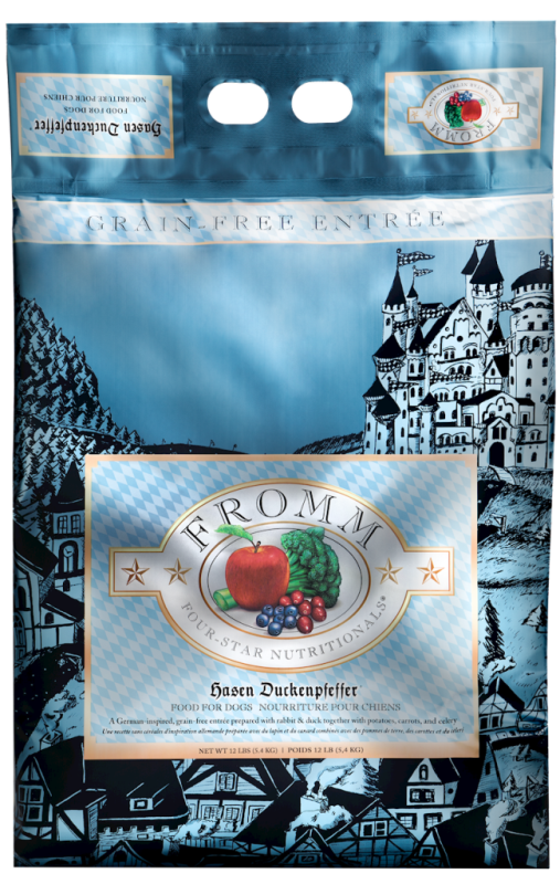 Fromm Four-Star Dry Dog Food, Hasen Duckenpfeffer, 12-lb
