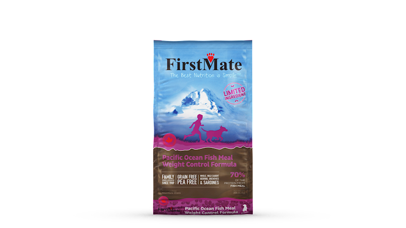 FirstMate Grain-Free Dry Dog Food, Weight Control, Ocean Fish, 25-lb