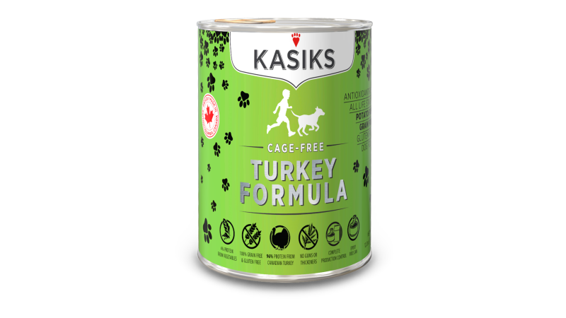Kasiks Grain-Free Canned Dog Food, Turkey, 12.2-oz